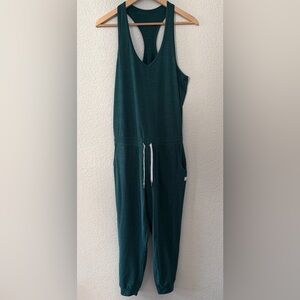 Vuori women’s size Small Lux Jumpsuit Jade Heather Green VW426
